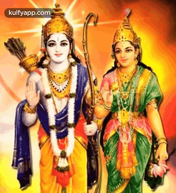 Shri Ram And Seetha Devi.Gif GIF - Shri Ram And Seetha Devi Lordshriram Jai Shri Ram GIFs
