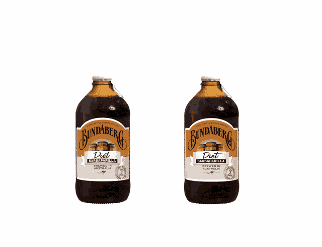 two bottles of bundaberg diet rum & vanilla