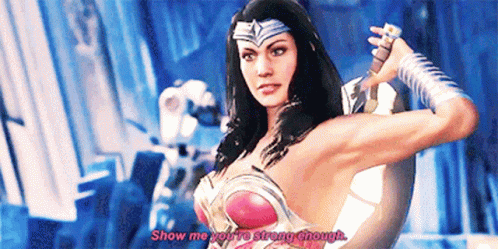 Injustice Wonder Woman GIF - Injustice Wonder Woman Show Me Youre Strong Enough GIFs