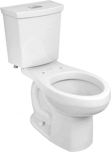 a white toilet with the word johnson on the side of it