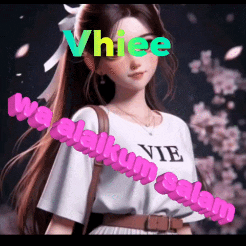 a girl wearing a white shirt that says vie