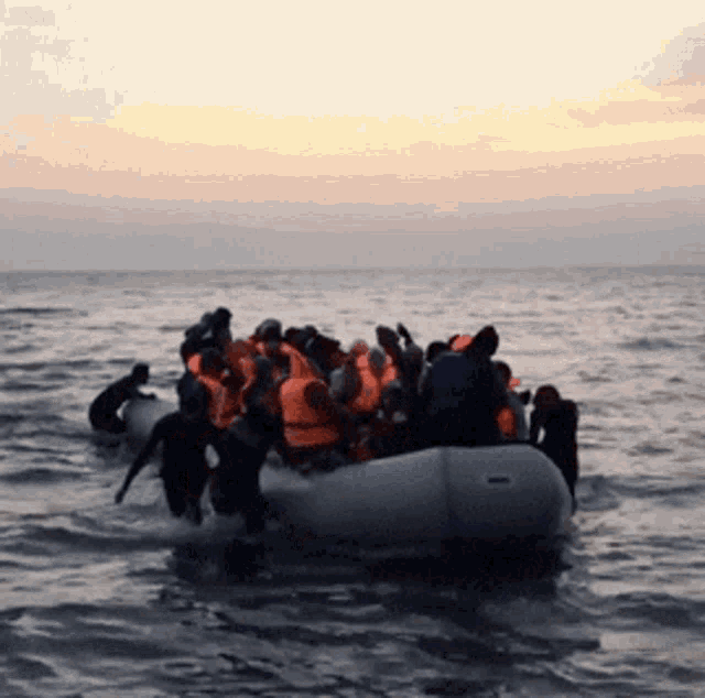 Refugee Boat GIF - Refugee Boat Search And Rescue GIFs