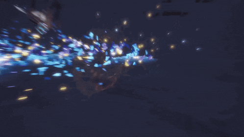 a blurred image of a light coming out of a dark background