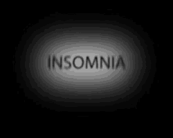 a black background with the word insomnia written on it
