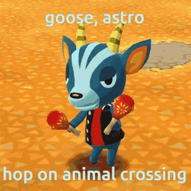 Goose Astro GIF - Goose Astro Animal Crossing GIFs