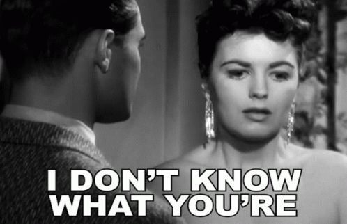 I Dont Know What Youre Talking About Faith Domergue GIF - I Dont Know What Youre Talking About Faith Domergue Lisa Moya GIFs