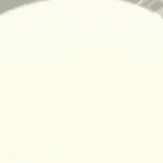 a cartoon girl is standing in a doorway looking up .