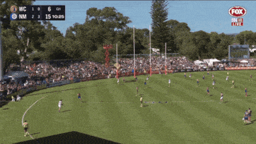 a soccer game is being played on fox sports live