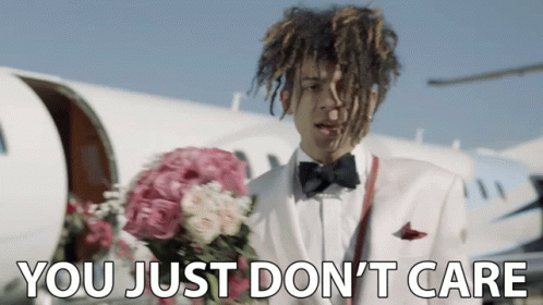 You Just Dont Care Iann Dior GIF - You Just Dont Care Iann Dior Flowers GIFs