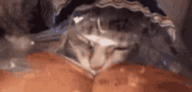 a close up of a person 's butt with water coming out of it and a blurred background .