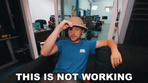 This Is Not Working Peter France GIF - This Is Not Working Peter France Corridor Crew GIFs