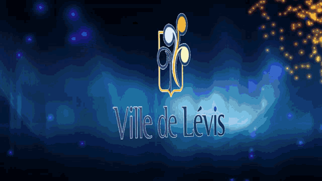 a blue background with the words ville de levis