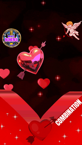 a poster that says starmaker with hearts and cupids