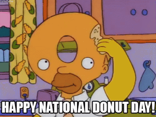 Happy National Donut Day! Donutday GIF - Homer Simpsons Doughnuts GIFs