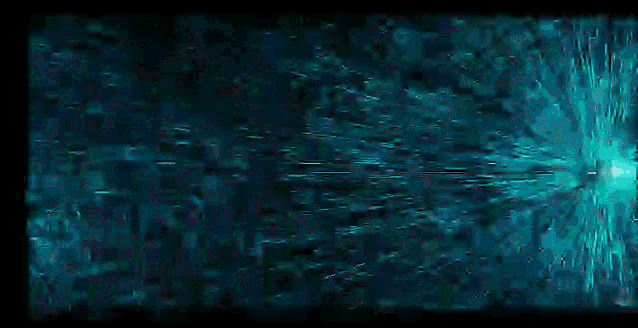 a blue and black background with a few lines