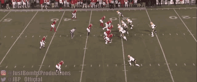 a football game is being played on a field that says lions
