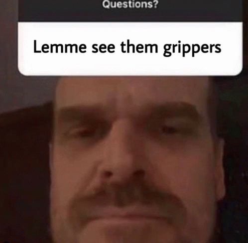 Hopper Grip GIF - Hopper Grip Stranger Things GIFs