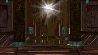 a monkey with a beard is flying through the air in a video game