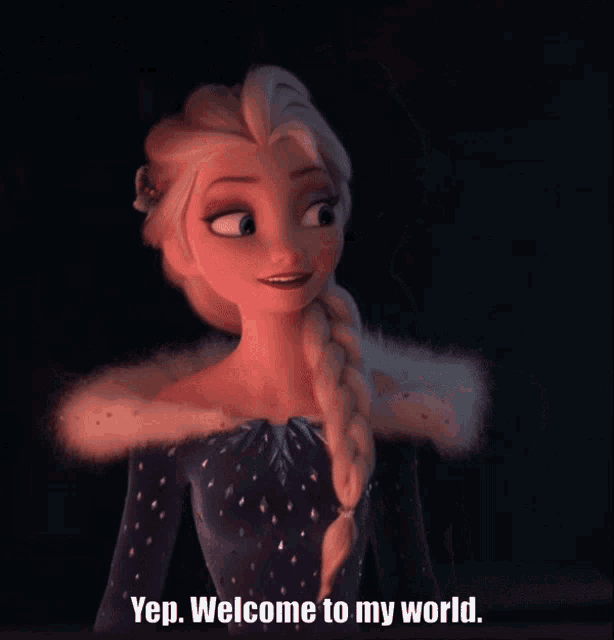 Olafs Frozen Adventure Queen Elsa GIF - Olafs Frozen Adventure Queen Elsa Welcome To My World GIFs