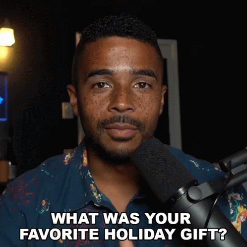 What Was Your Favorite Holiday Gift Evan Raynr GIF - What Was Your Favorite Holiday Gift Evan Raynr Raynday Gaming GIFs