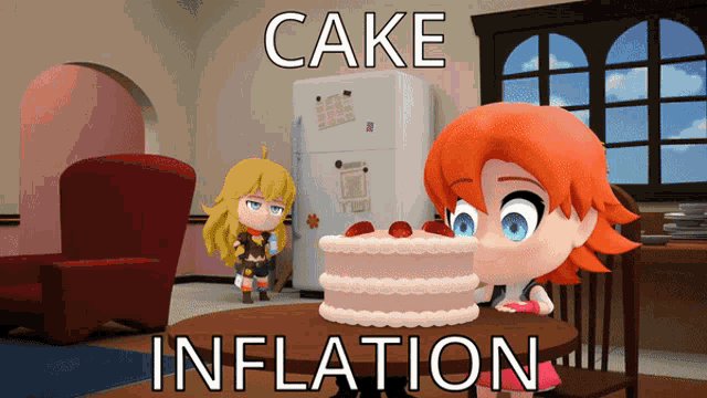 Cake Inflation Cake GIF - Cake Inflation Cake Inflation GIFs