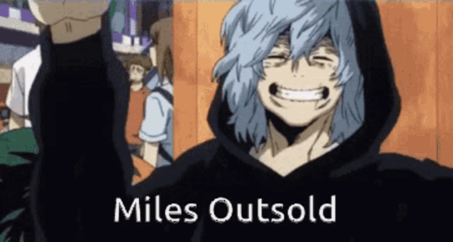 a picture of miles outsold from my hero academia .
