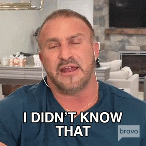 I Didnt Know That Real Housewives Of New Jersey GIF - I Didnt Know That Real Housewives Of New Jersey Rhnj GIFs