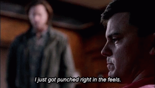 Supernatural I Just Got Punch Right In The Feels GIF - Supernatural I Just Got Punch Right In The Feels Mad GIFs