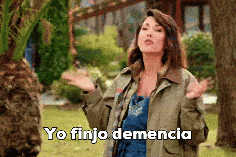 a woman says yo finjo demencia in spanish