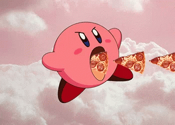 Kirby Pizza GIF - Kirby Pizza Hungry GIFs
