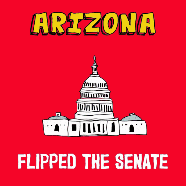 Arizona Az GIF - Arizona Az Flipped The Senate GIFs