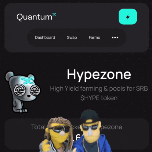 a poster for hypezone shows a bear and a man