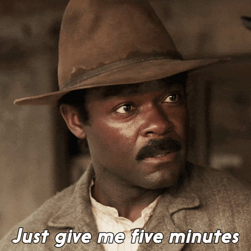 Just Give Me Five Minutes Bass Reeves GIF
