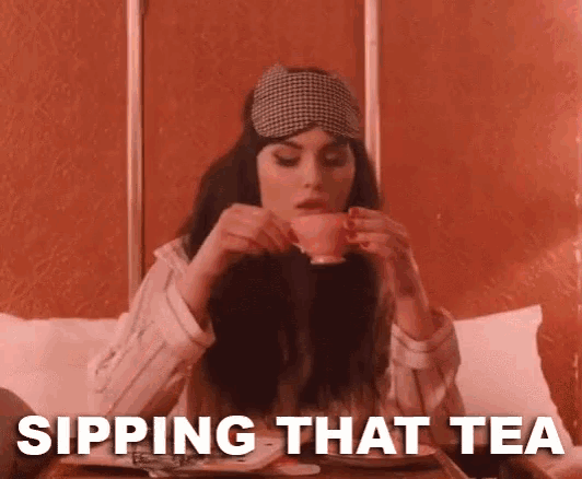 Sipping Tea Drinking GIF - Sipping Tea Drinking Relaxing GIFs