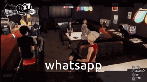 a screenshot of a video game with the word whatsapp on the bottom