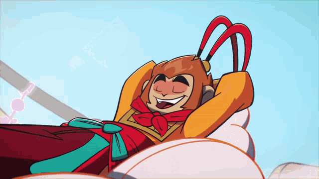 a cartoon of a monkey sitting on a couch