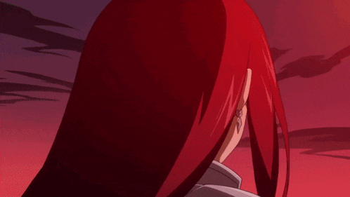 a red haired anime character says live and see what the future holds for you now
