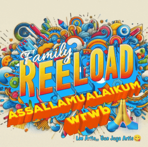 a colorful sign that says family reeload