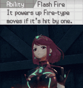 a screenshot of a video game that says flash fire