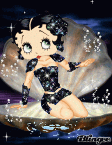 Betty Boops Pearl Betty Boop Clams GIF - Betty Boops Pearl Betty Boop Clams Sparkles GIFs