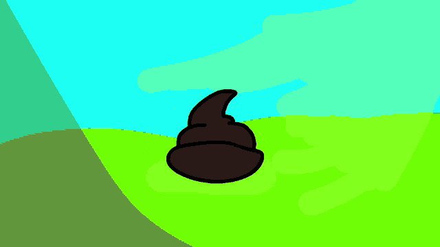a drawing of a person 's foot on a grassy hill
