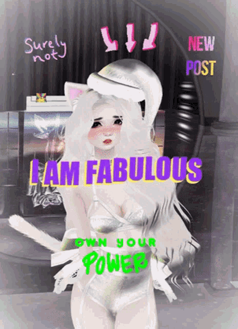 Imvu I Am Fabulous GIF - Imvu I Am Fabulous Surely Not GIFs