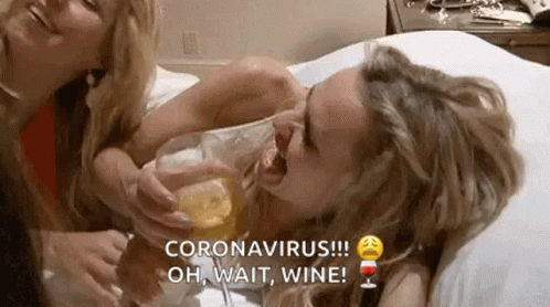 Coronavirus Oh Wait GIF - Coronavirus Oh Wait Wine GIFs