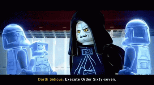 Lego Star Wars Palpatine GIF - Lego Star Wars Palpatine Execute Order Sixty Seven GIFs