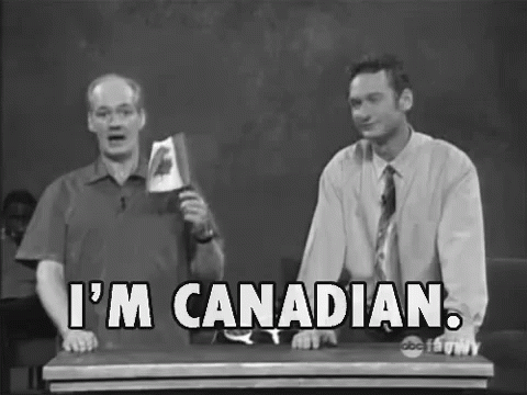I'M Canadian GIF - Canada Whoselineisitanyway Whoseline GIFs