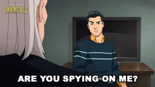 Are You Spying On Me Mark Grayson GIF - Are You Spying On Me Mark Grayson Invincible GIFs