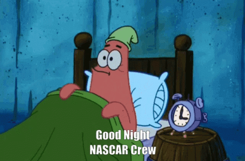 Nascar Good Night GIF - Nascar Good Night Spongebob GIFs