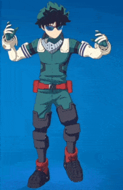 a cartoon character is wearing sunglasses and a green suit