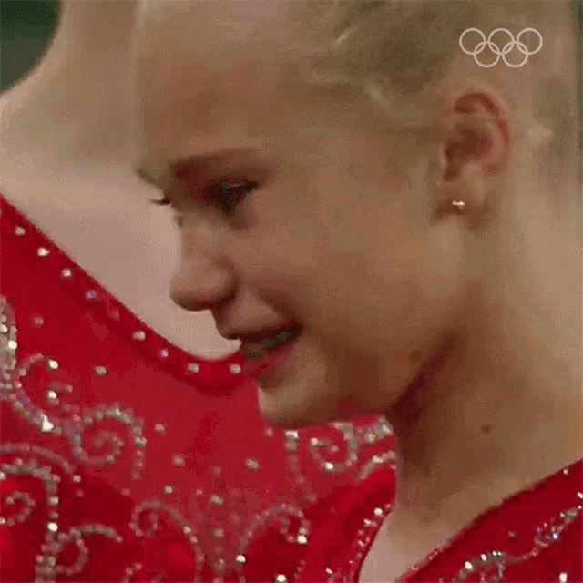 Tears Of Joy Angelina Melnikova GIF - Tears Of Joy Angelina Melnikova Olympics GIFs