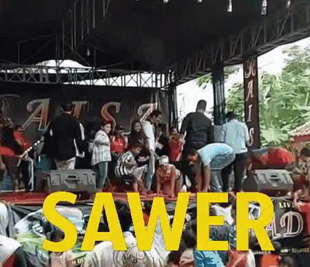 Sawer GIF - Hujan Uang Konser Nyanyi GIFs